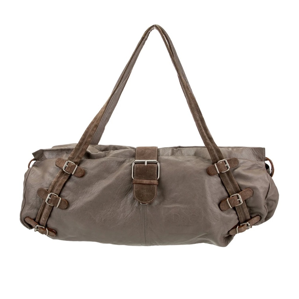 PRICE DROP - Vintage D&G Leather Weekender Buckle Tote Bag